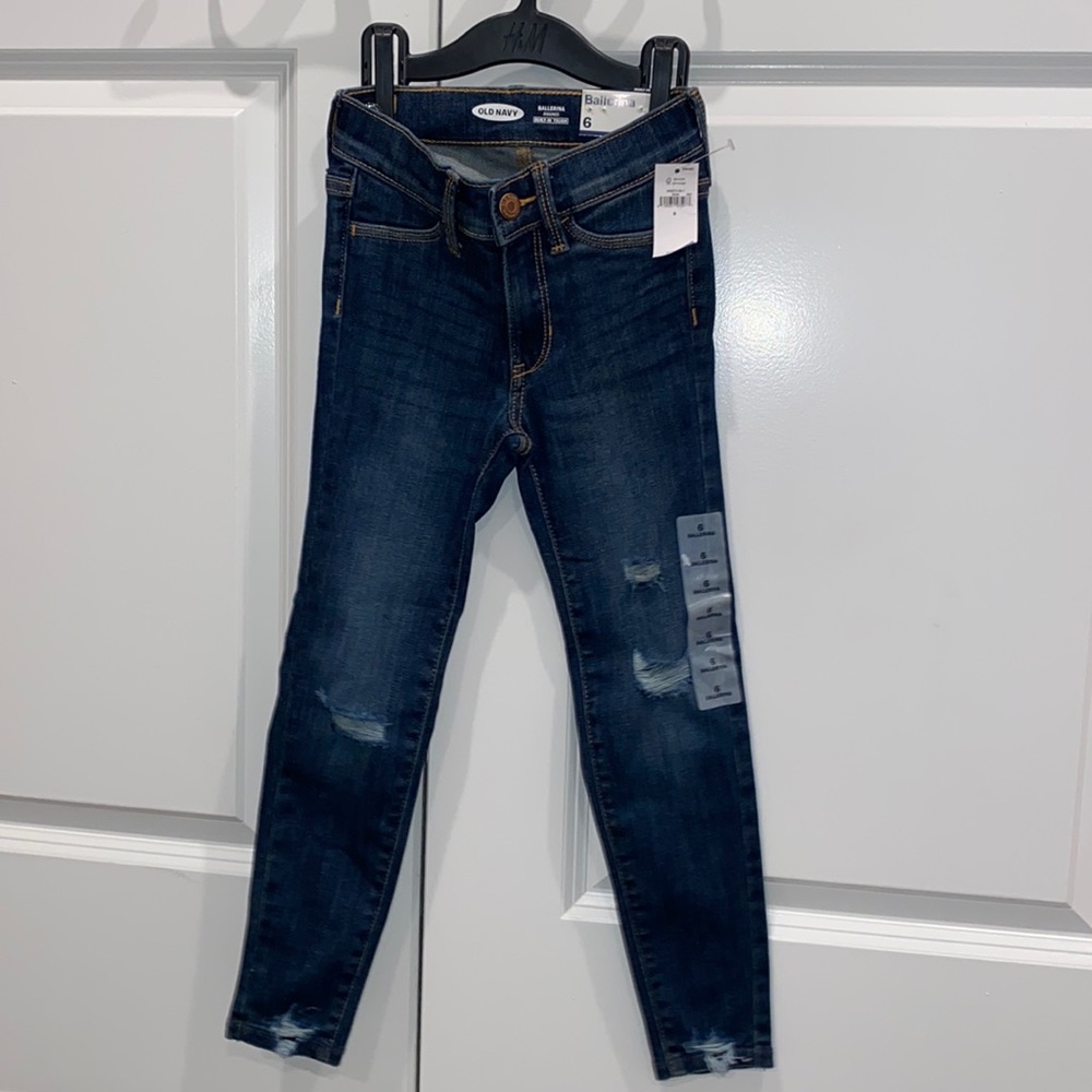 Brand new blue denim jeans size 6